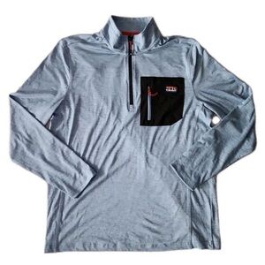 Avalanche Quarter-Zip Pullover Gray with Black Pocket NWOT